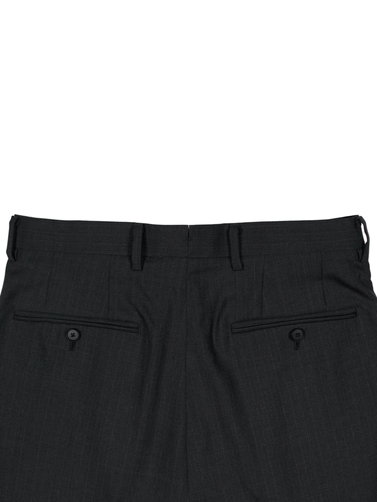 Super130's WORSTED WOOL STRIPE SLACKS｜CHARCOAL STRIPE – Cornier