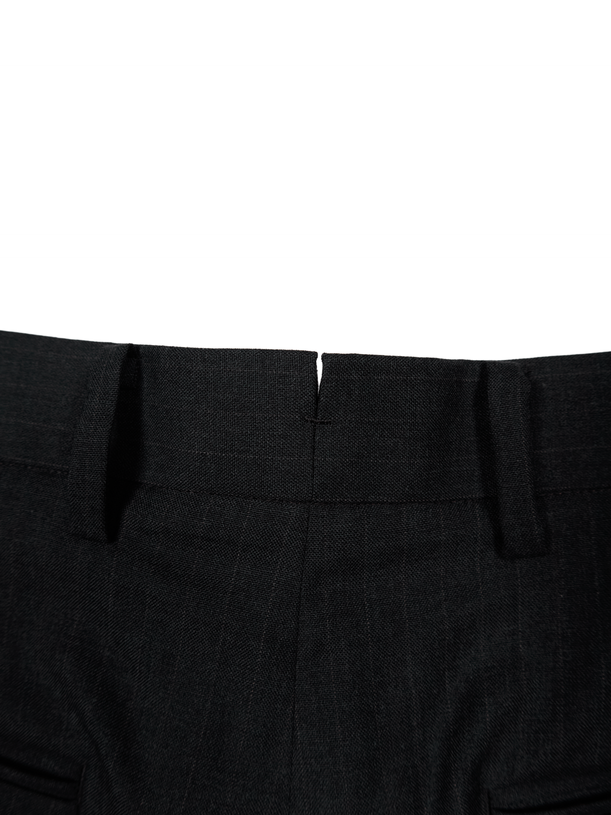 Super130's WORSTED WOOL STRIPE SLACKS｜CHARCOAL STRIPE