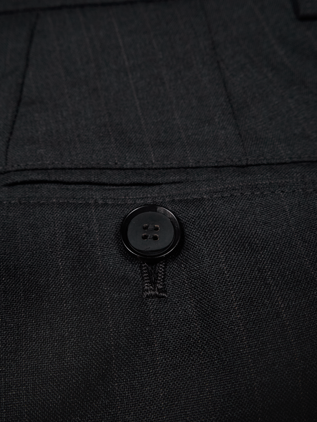 Super130's WORSTED WOOL STRIPE SLACKS for WOMEN｜CHARCOAL STRIPE