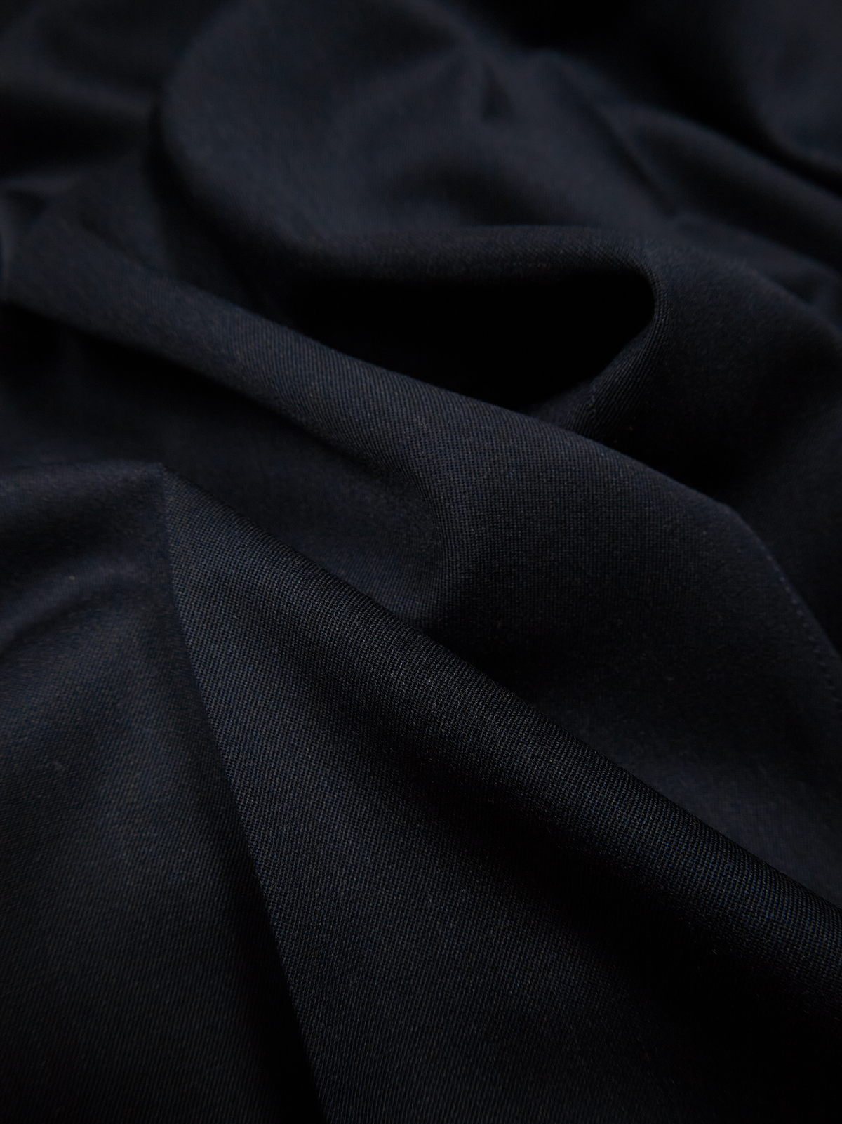 Super130's WORSTED WOOL GABARDINE SLACKS for WOMEN｜TOP D.NAVY