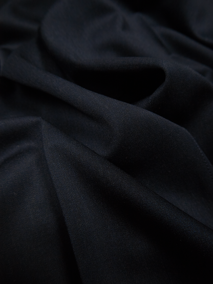 Super130's WORSTED WOOL GABARDINE SLACKS for WOMEN｜TOP D.NAVY