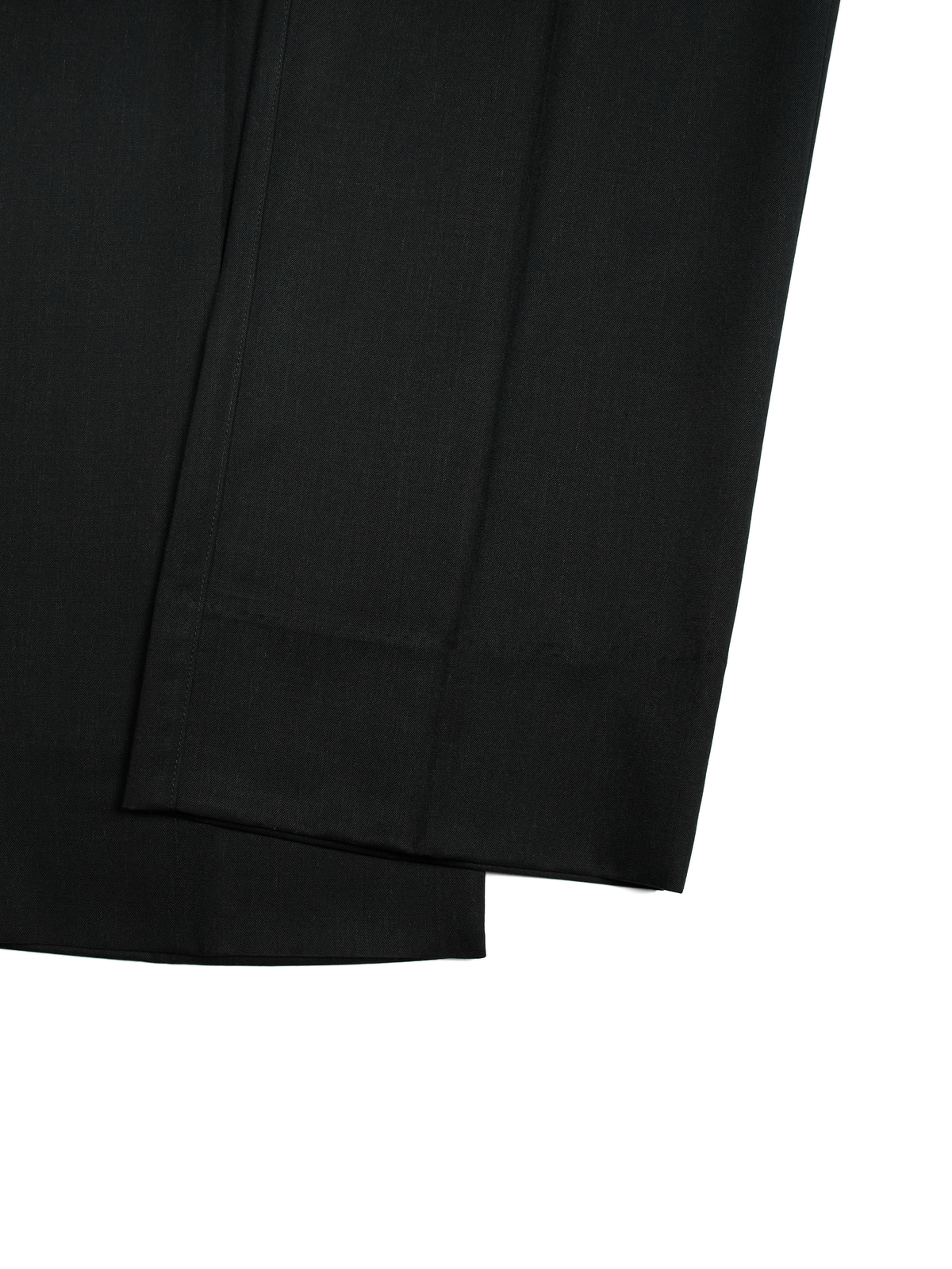 Super130's WORSTED WOOL GABARDINE SLACKS for WOMEN｜TOP BLACK