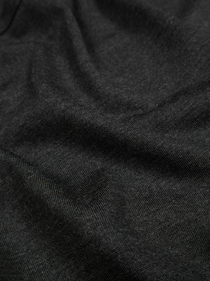 Super160's WORSTED WOOL HEAVY T-SHIRTS HALF SLEEVE｜TOP CHARCOAL