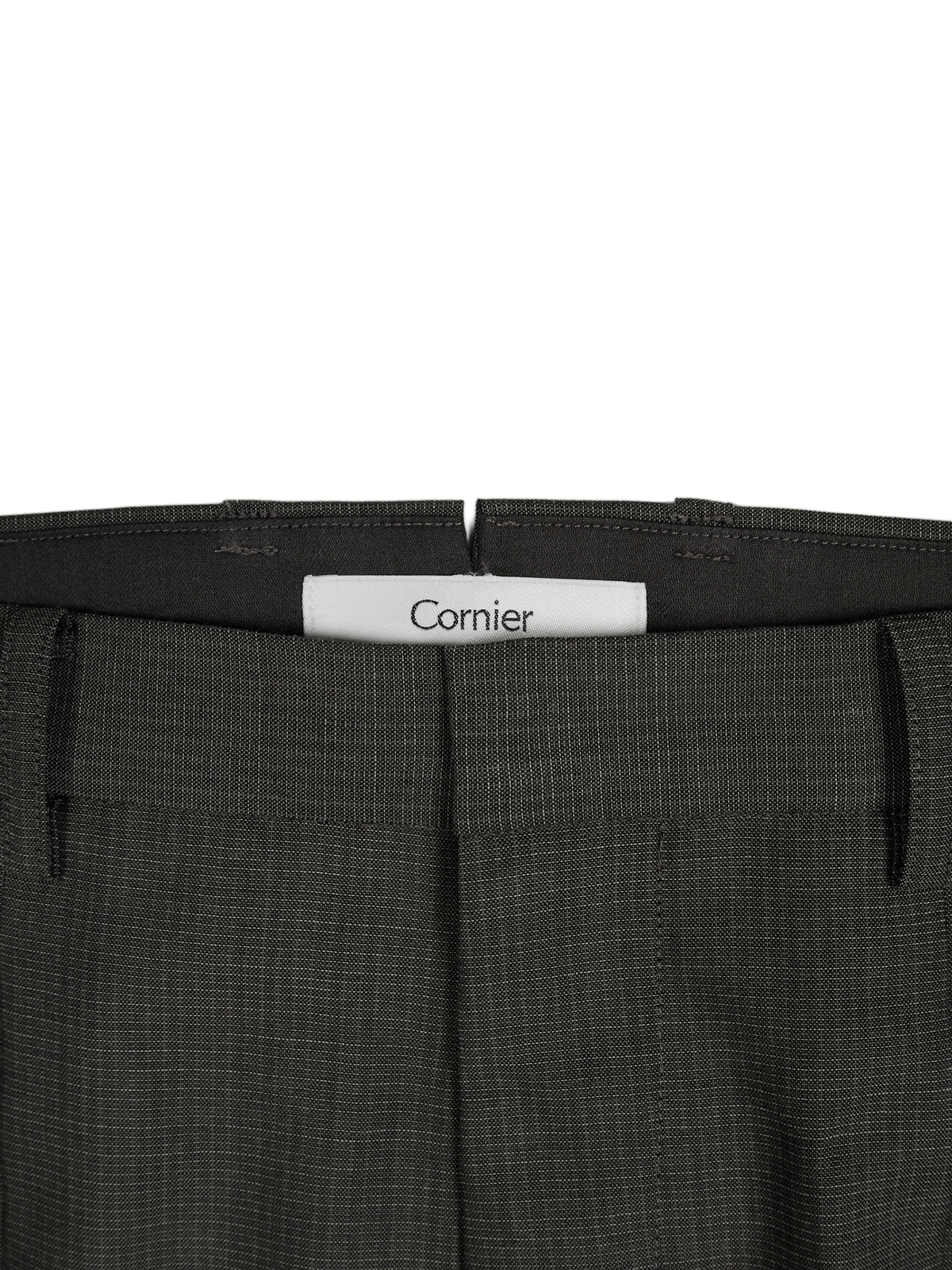 Super130's WOOL/SILK RETRO CHECK SLACKS｜GREIGE