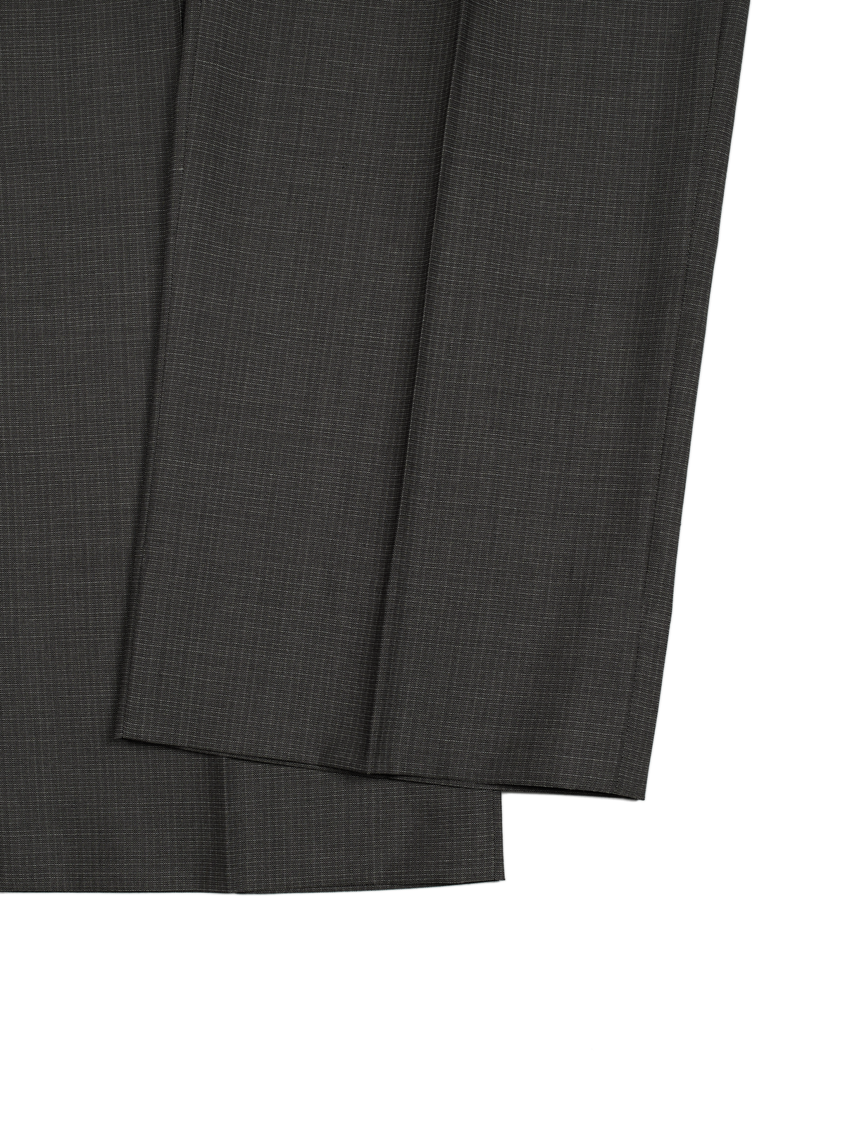 Super130's WOOL/SILK RETRO CHECK SLACKS｜GREIGE