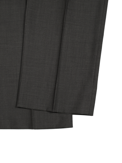 Super130's WOOL/SILK RETRO CHECK SLACKS｜GREIGE