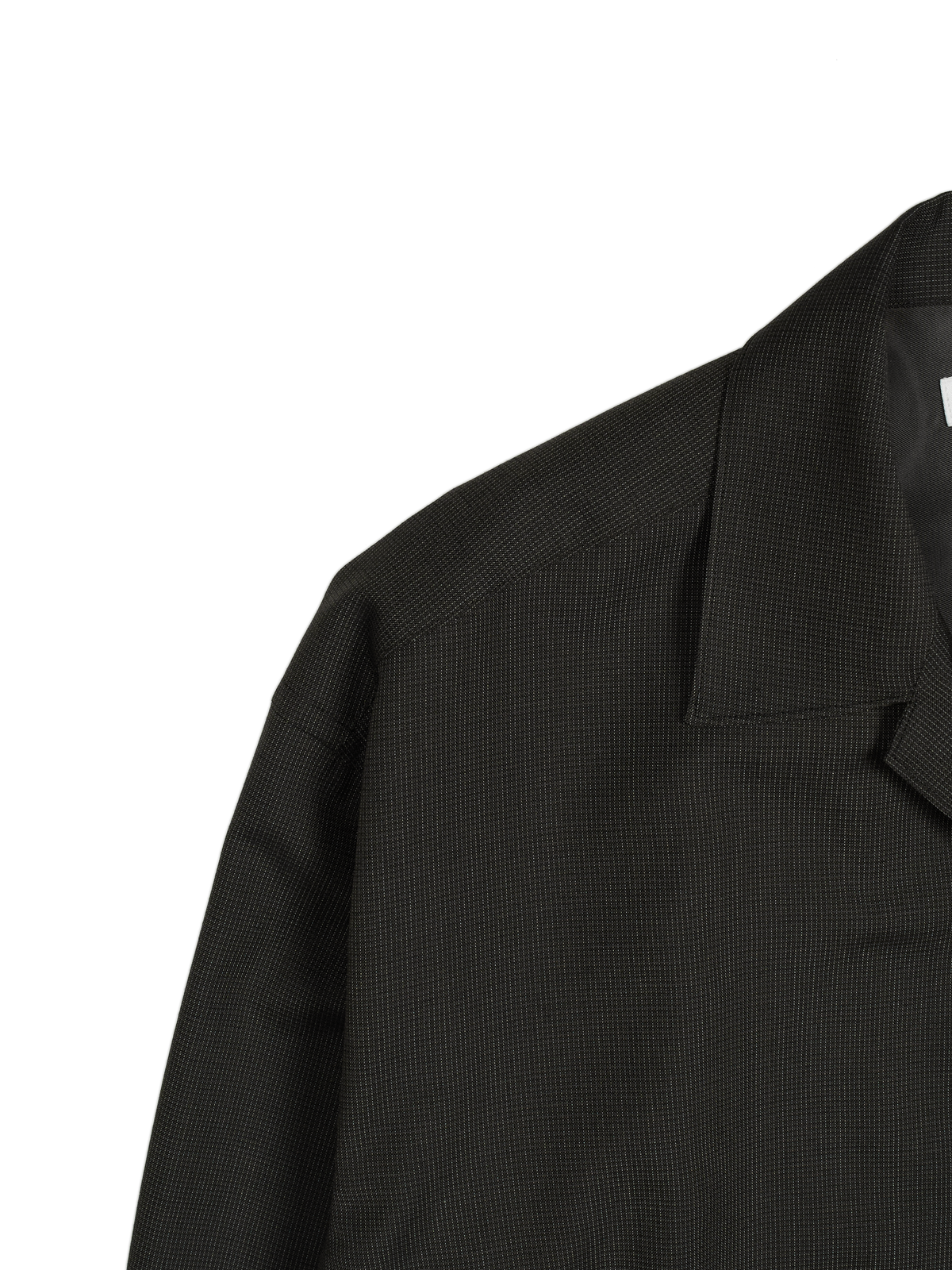 Super130's WOOL/SILK RETRO CHECK OPEN COLLAR SHIRTS｜DARK BROWN