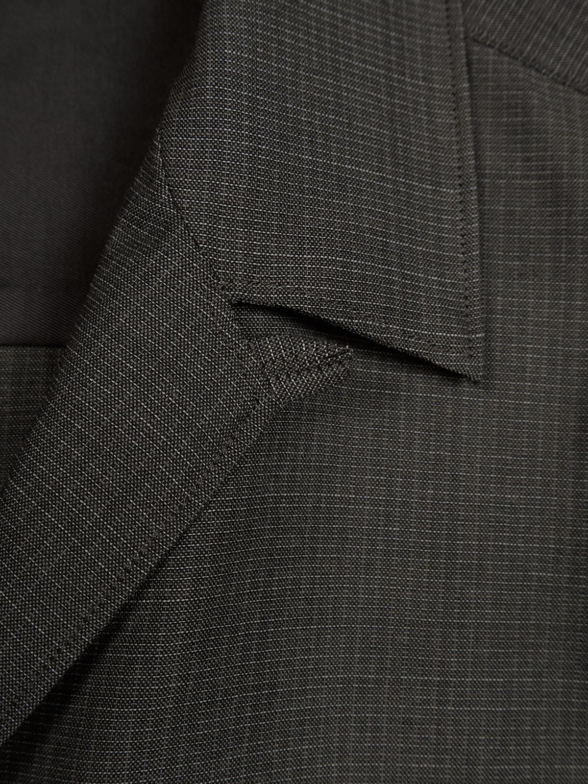 Super130's WOOL/SILK RETRO CHECK OPEN COLLAR SHIRTS｜GREIGE