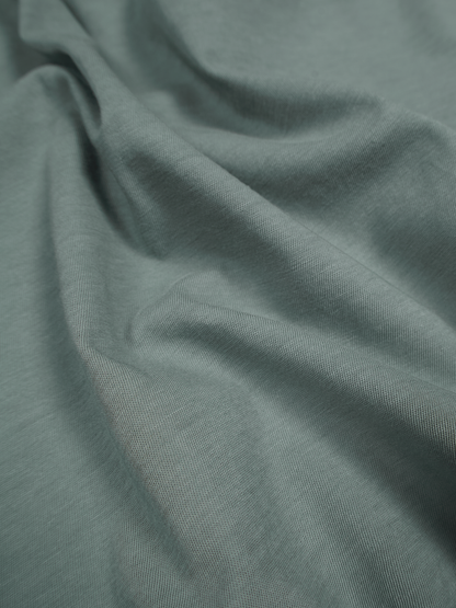 SUPIMA COTTON HIGH TWISTED JERSEY T-SHIRTS｜FOG GREEN