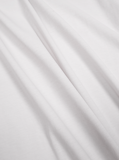 SUPIMA COTTON HIGH TWISTED JERSEY T-SHIRTS｜WHITE GRAY