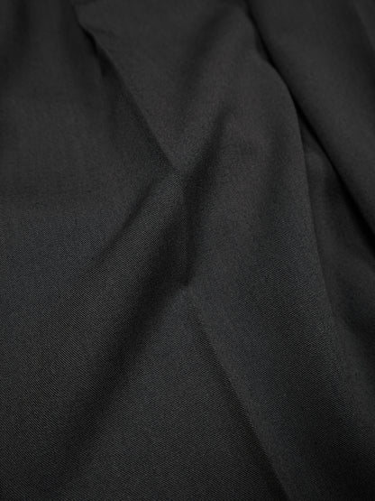Super130's WORSTED WOOL GABARDINE SLACKS｜AGED GRAY