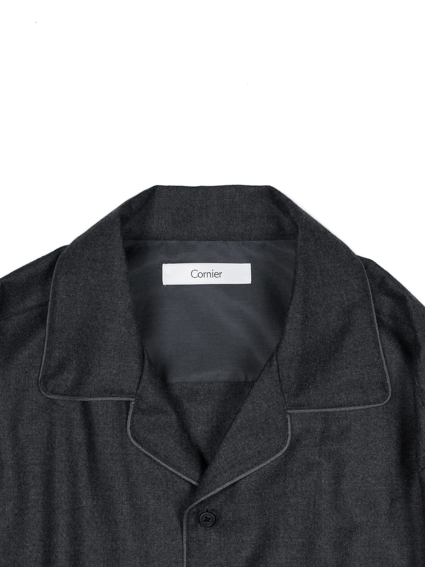 Super160's WORSTED WOOL VIYELLA SHIRTS｜TOP CHARCOAL