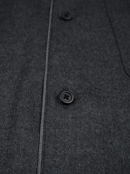 Super160's WORSTED WOOL VIYELLA SHIRTS｜TOP CHARCOAL