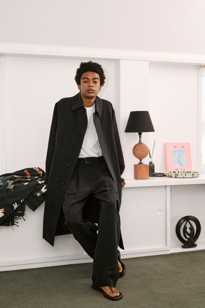 Model 184cm size L color BLACK 着用