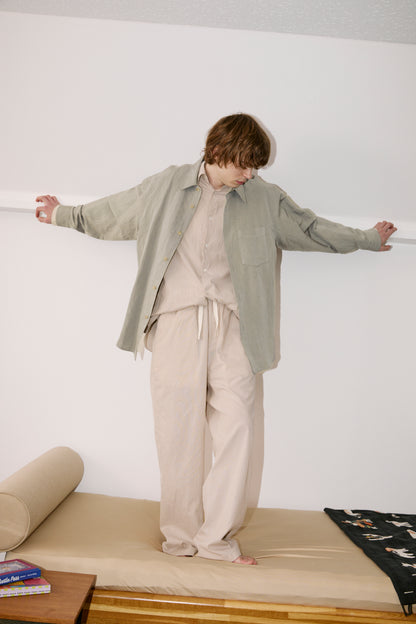 Model 184cm size L color YELLOW STRIPE 着用