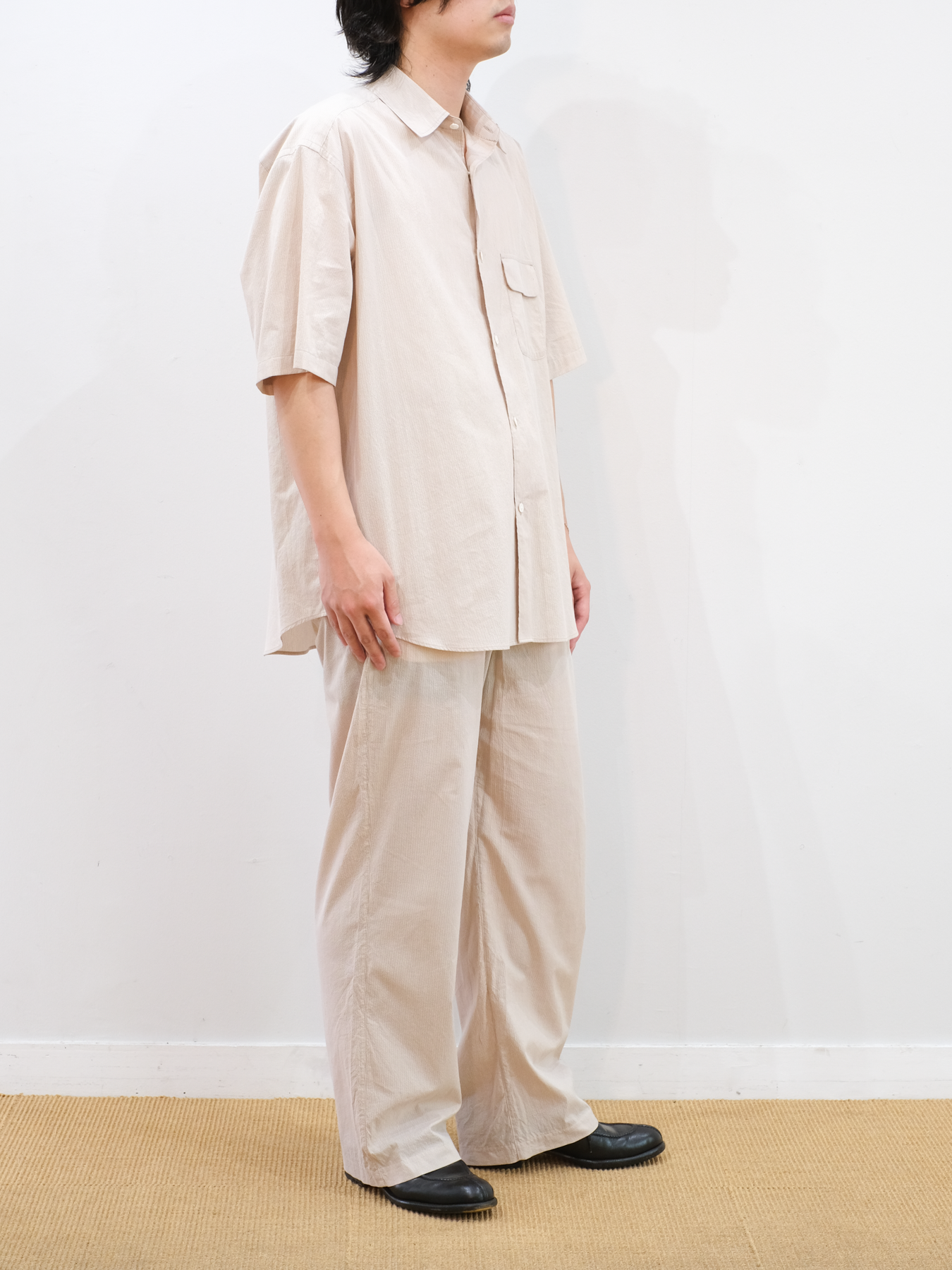 Model 170cm size S color YELLOW STRIPE着用