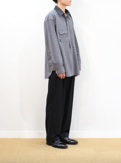 Model 176cm size M color TOP D.NAVY着用