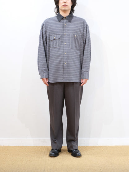 Model 170cm size S color GRAY CHECK着用