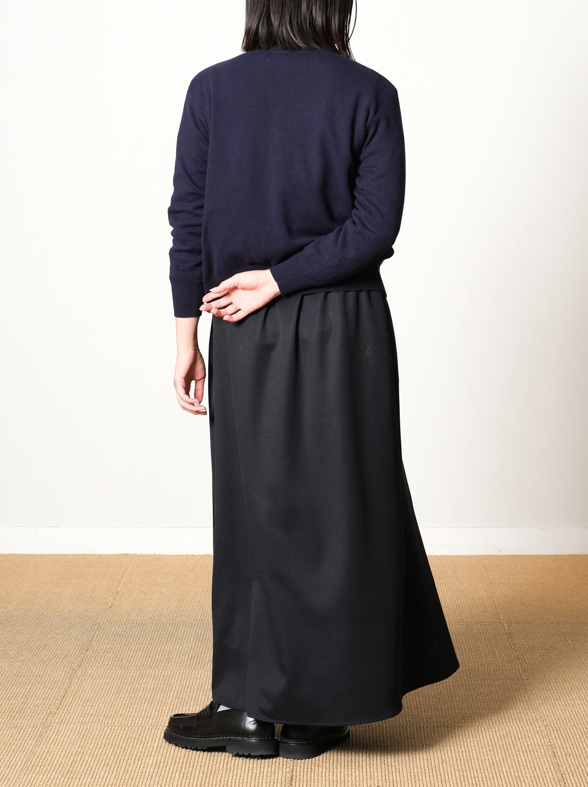 Model 159cm size S color NAVY着用