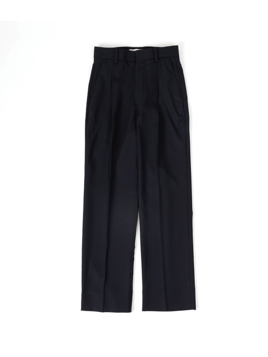 WORSTED WOOL PANTS for WOMEN｜블랙 네이비