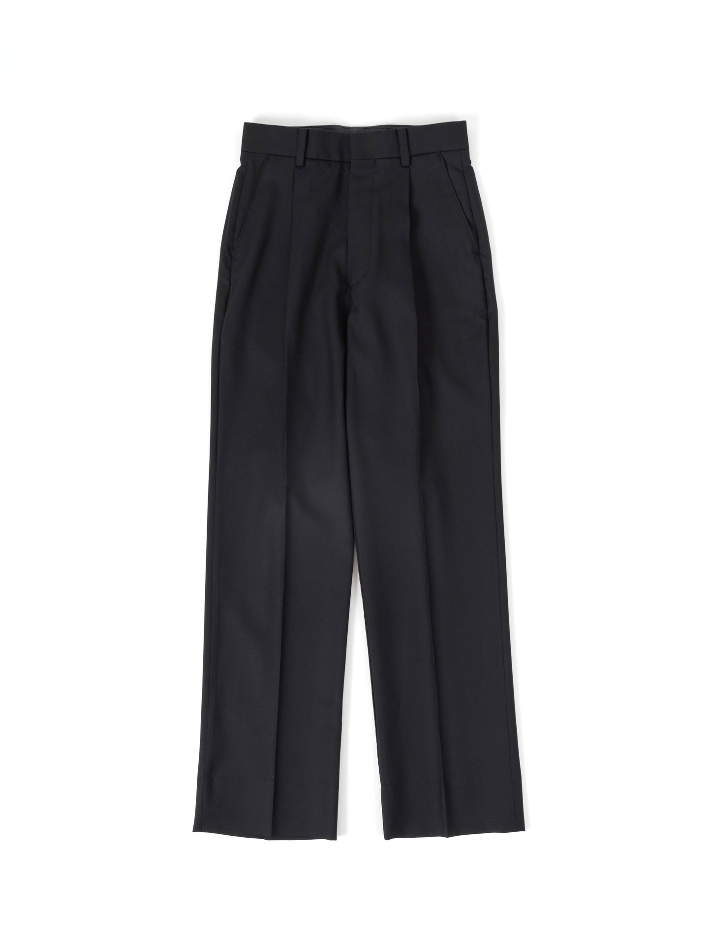 WORSTED WOOL PANTS for WOMEN|MATTE BLACK – Cornier WORSTED WOOL PANTS for WOMEN|MATTE BLACK – Cornier