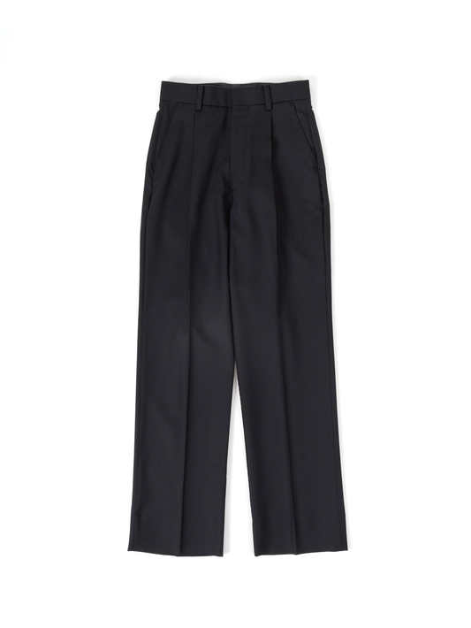 WORSTED WOOL PANTS for WOMEN｜매트 블랙