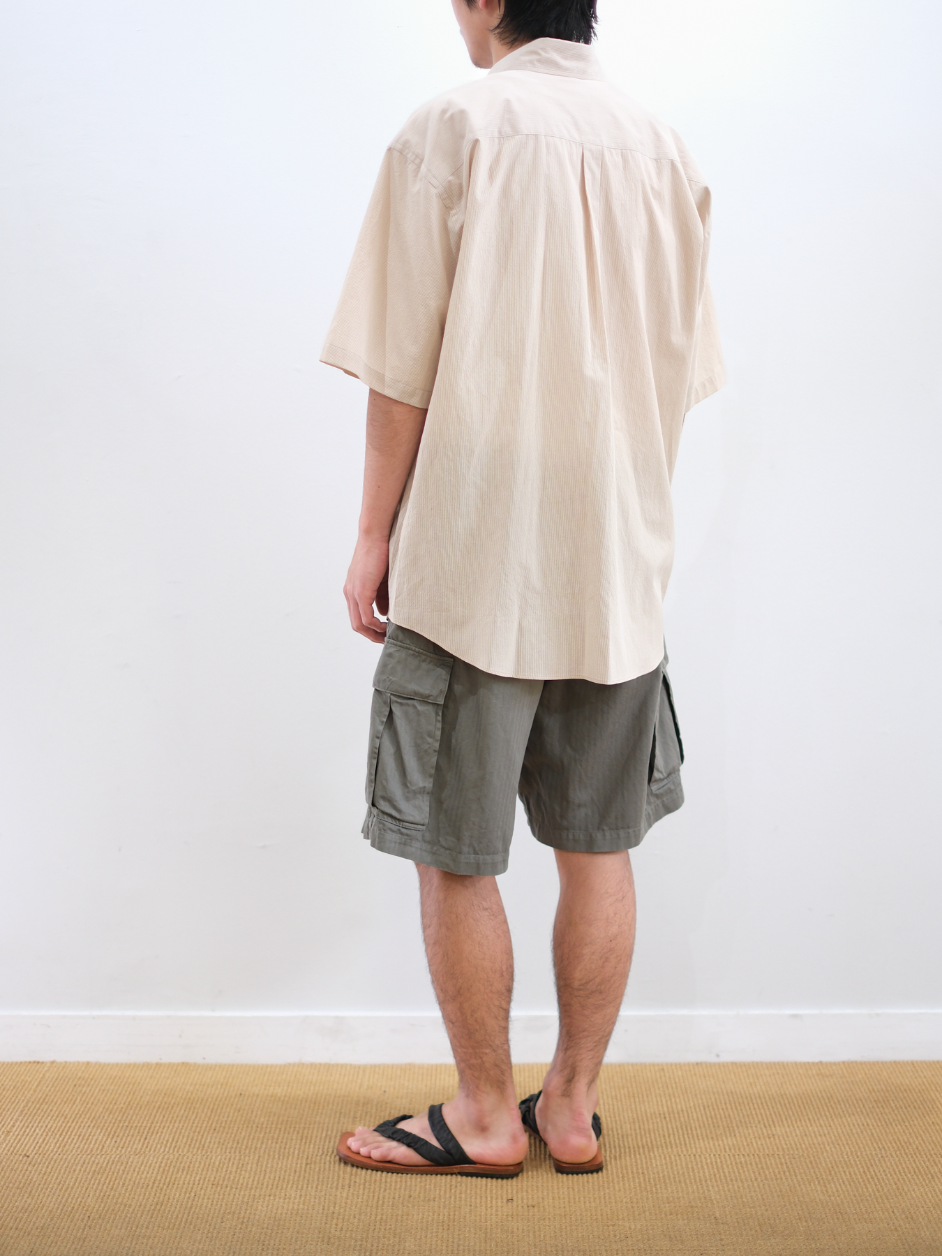 Model 175cm size M color YELLOW STRIPE着用