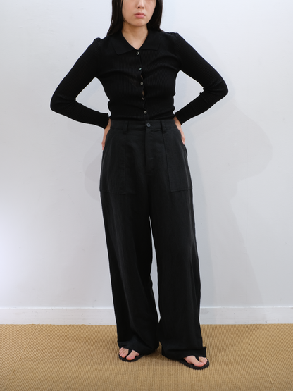 Model 159cm size M color BLACK 着用