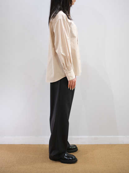 Model 160cm size S color YELLOW STRIPE着用