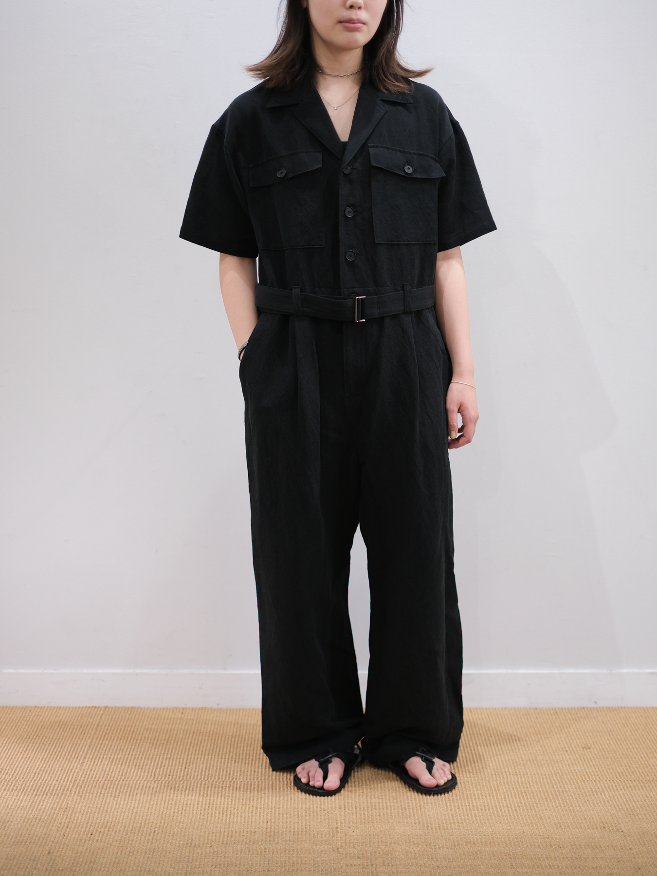 Model 159cm size S color BLACK着用