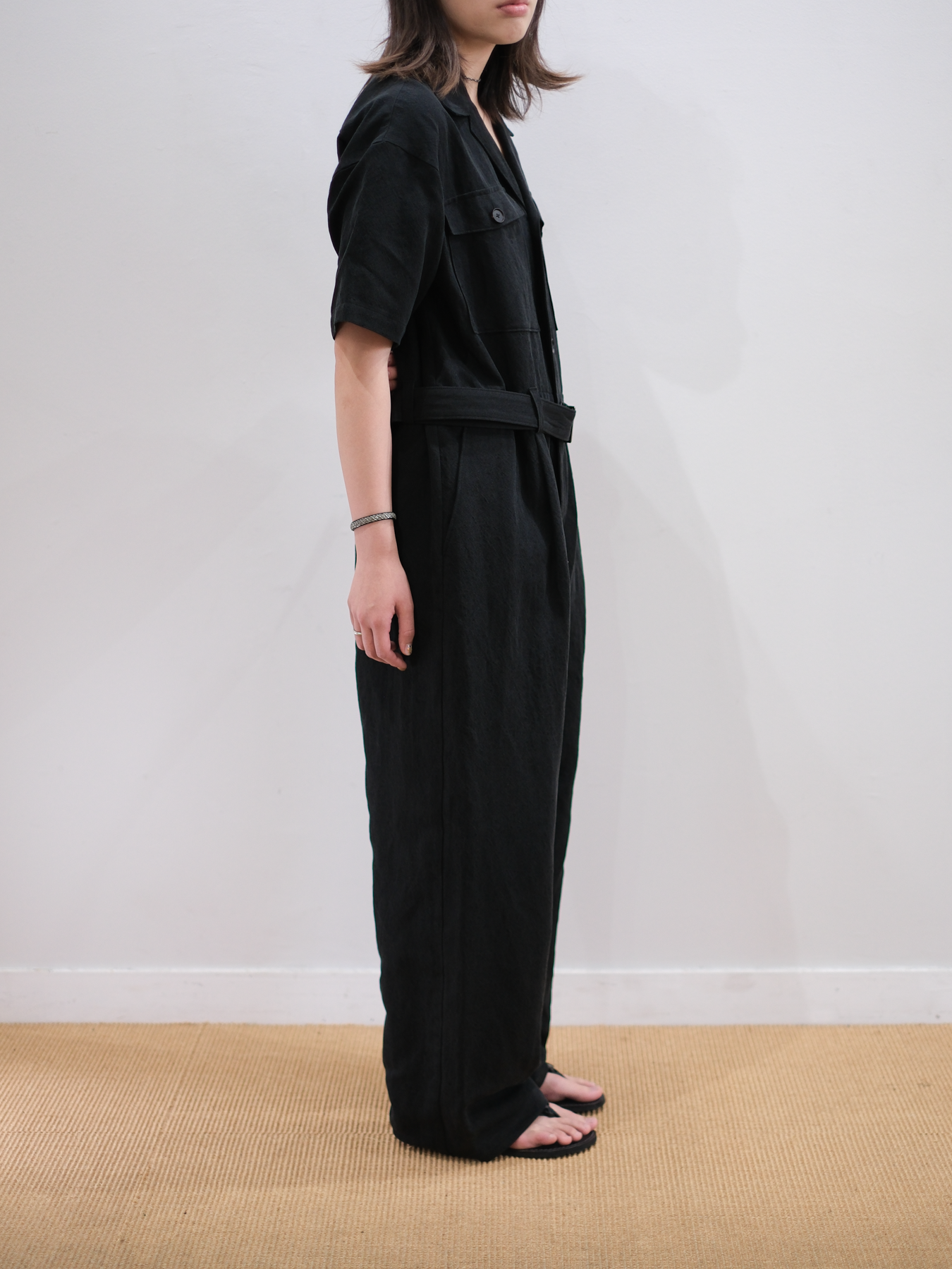 Model 159cm size S color BLACK着用