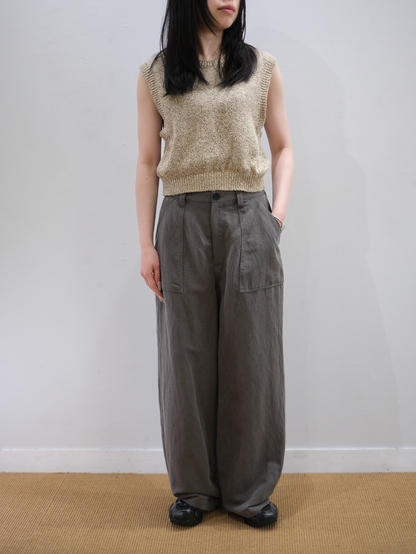 Model 160cm size S color HAZE GRAY着用
