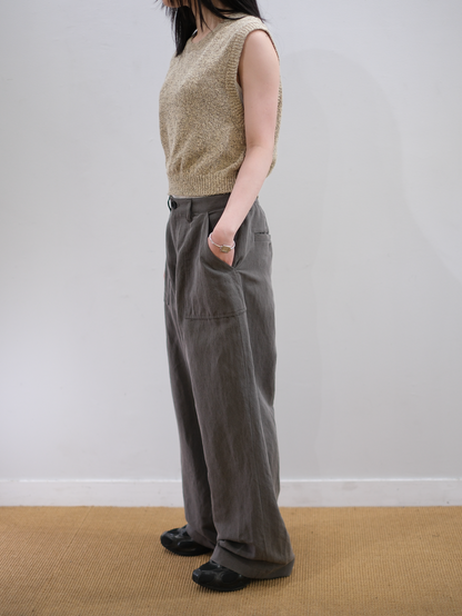Model 160cm size S color HAZE GRAY着用
