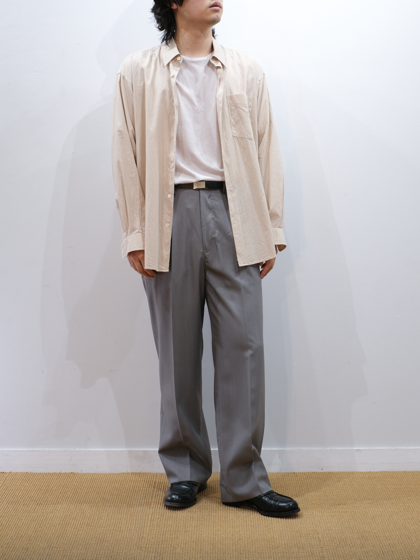 Model 170cm size S color YELLOW STRIPE 着用