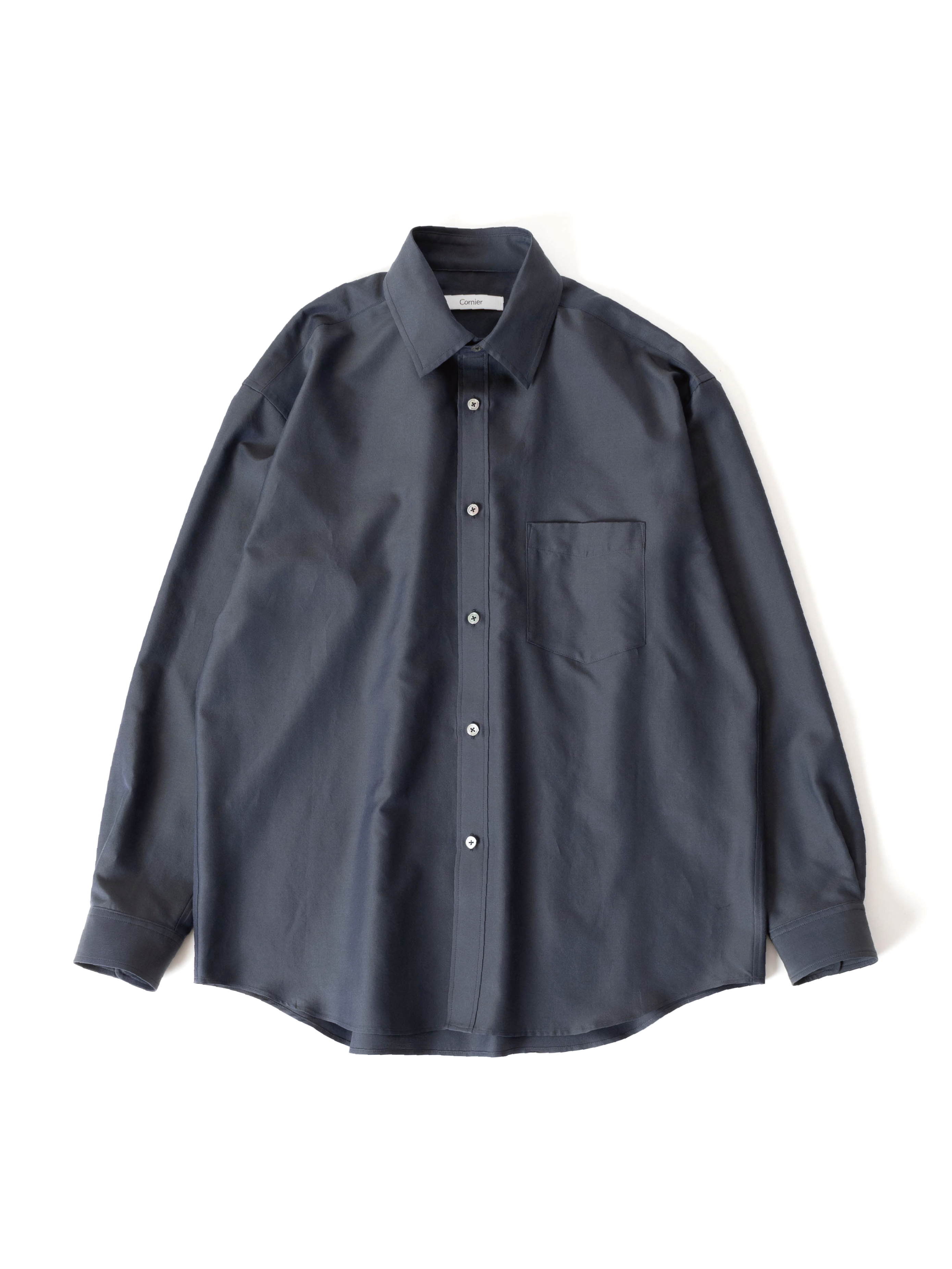 BRAZIL SILK/COTTON TWILL SHIRTS｜ROYAL CHAMBRAY