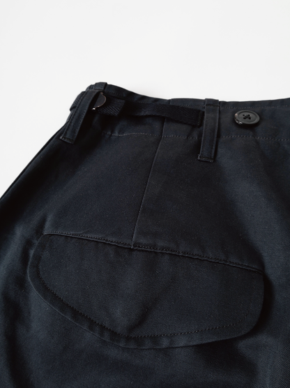 FINX COTTON/RAMIE TWILL M-51 CARGO PANTS｜CARBON