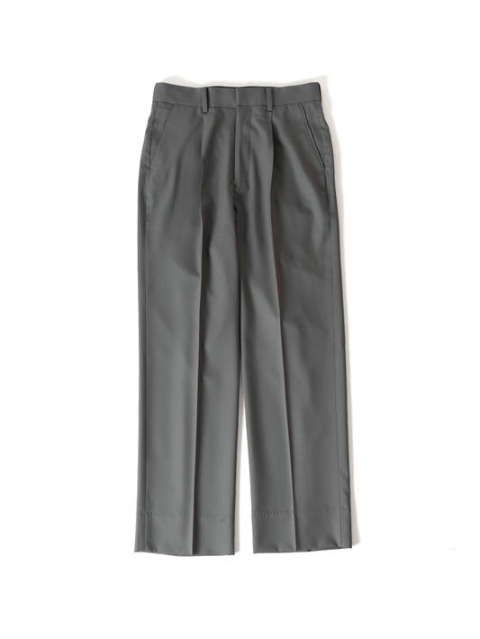 Super130's WORSTED WOOL PANTS｜OLD GRAY