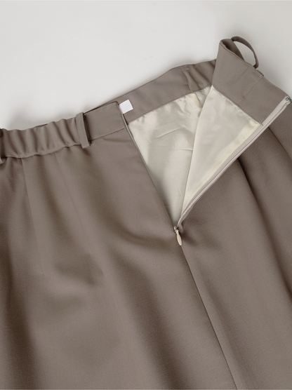 AGING WOOL GABARGINE PENCIL SKIRT