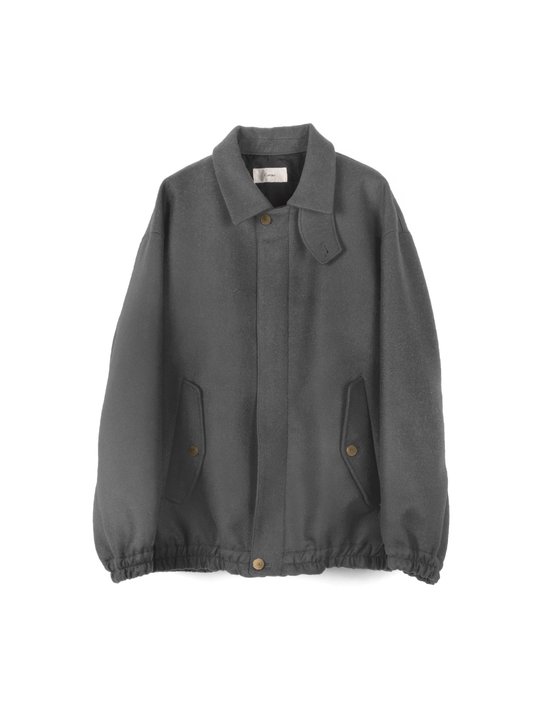 Super130’ s WOOL DOUBLE CLOTH BLOUSON｜LIGHT GRAY