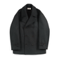 Super160’ s WOOL DOUBLE CLOTH PEA COAT｜TOP GRAY