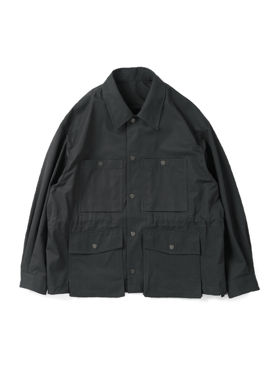 FINX COTTON GABARDINE UTILITY BLOUSON｜GUNMETAL