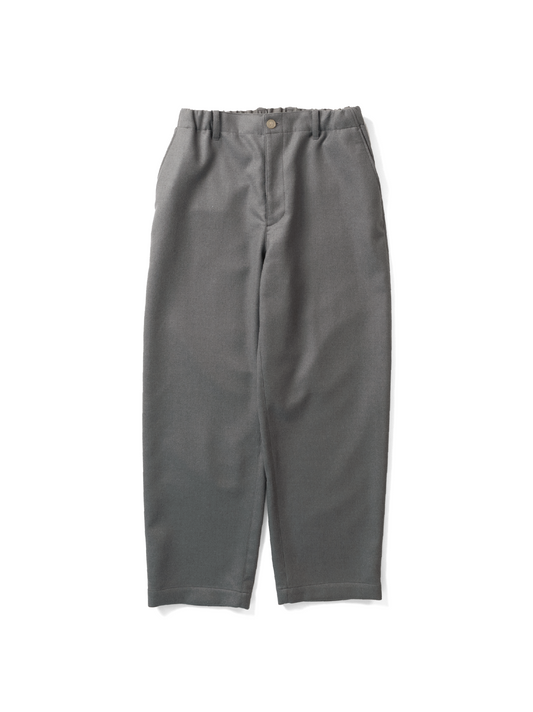 Super130's WOOL DOUBLE CLOTH PANTS｜LIGHT GRAY