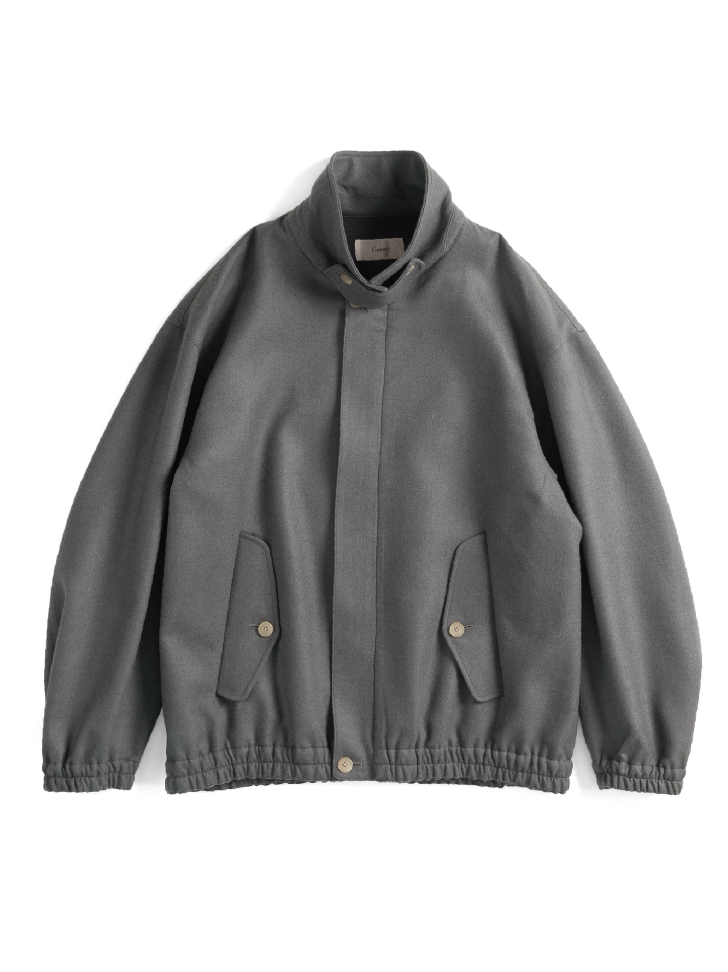 Super130’s WOOL DOUBLE CLOTH BLOUSON｜LIGHT GRAY