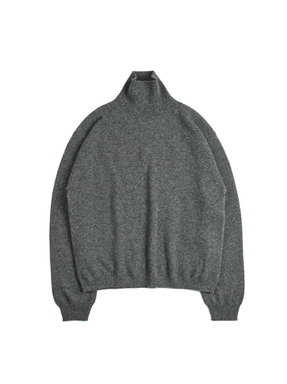ALASHAN CASHMERE HIGH NECK SWEATER for WOMEN｜DARK GRAY