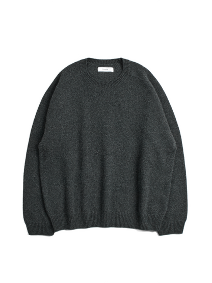 ALASHAN CASHMERE SWEATER｜TOP CHARCOAL