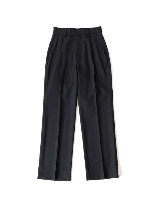 Super130's WORSTED WOOL PANTS｜TOP CHARCOAL