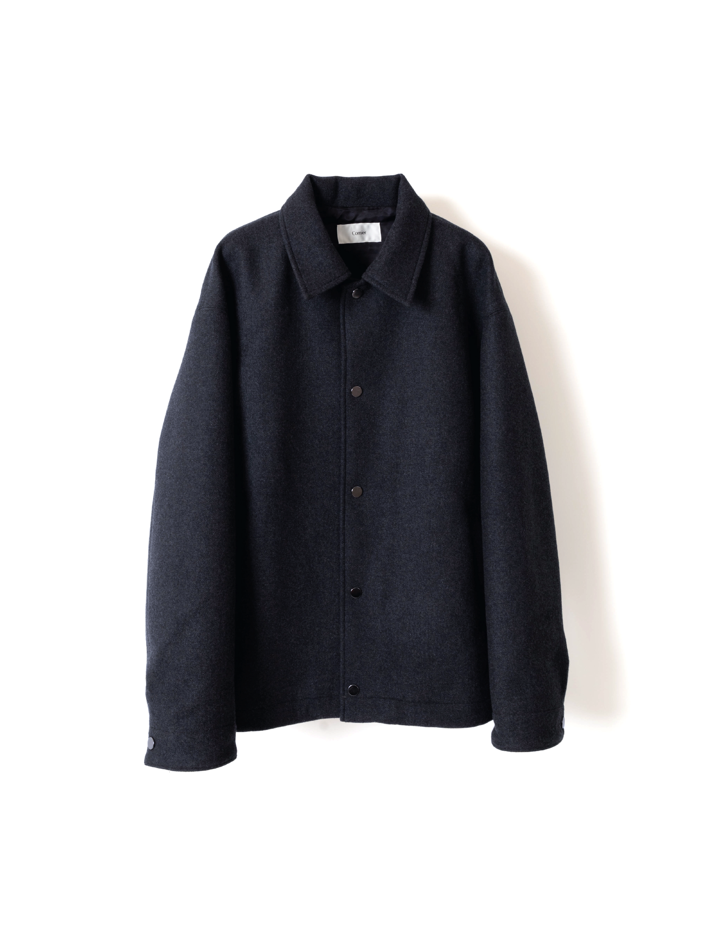 DOUBLE CLOTH Super160’ s WOOL BLOUSON｜TOP GRAY