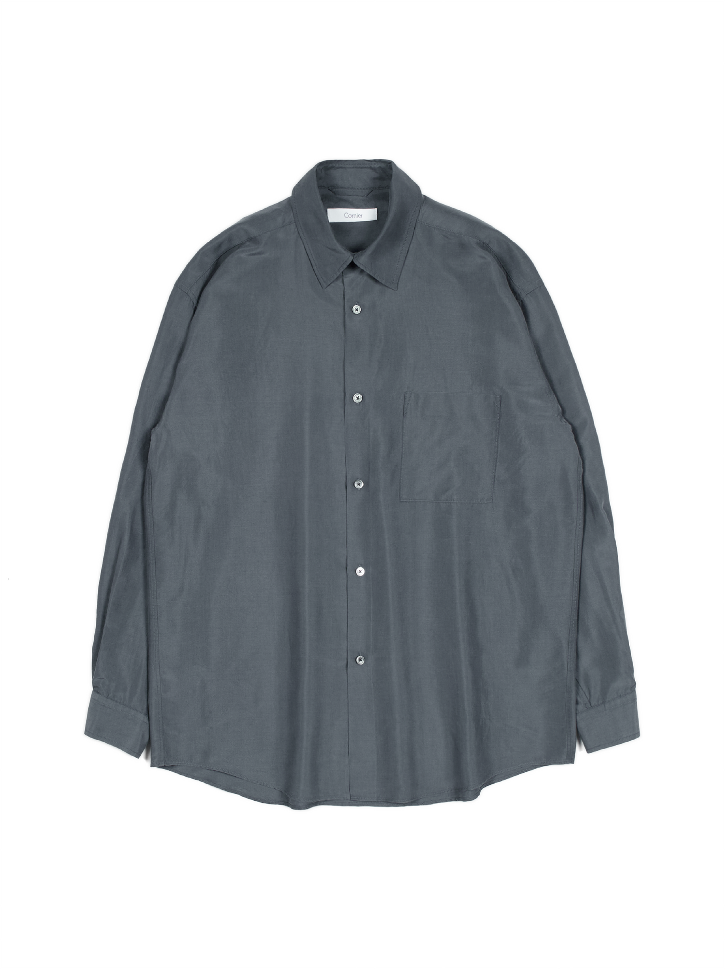 BRAZIL SILK SHIRTS｜SLATE BLUE