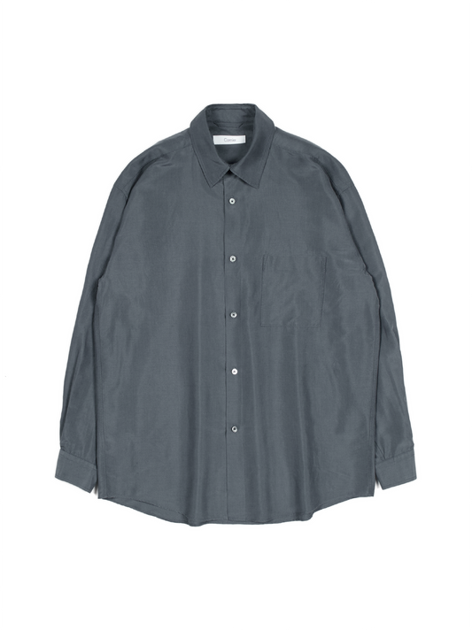 BRAZIL SILK SHIRTS｜SLATE BLUE