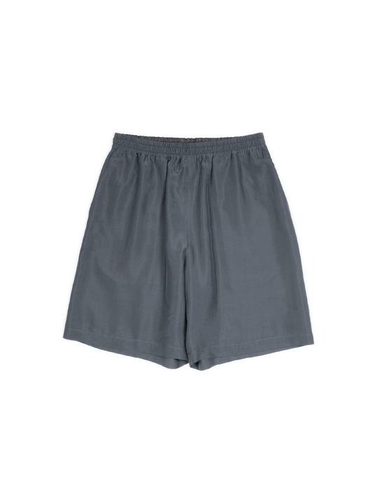 BRAZIL SILK SHORT PANTS｜SLATE BLUE